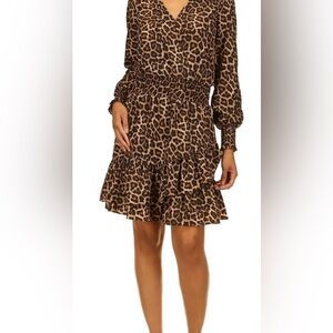 Micheal Kohrs Leopard Print Women's Dress